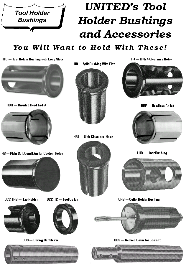 Tool Holder Bushings and Accessories Selection