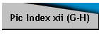 Pic Index xii (G-H)